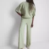 Pantaloni de trening cu croi larg, cu conținut ridicat de bumbac Pantaloni de trening cu croi larg, cu conținut ridicat de bumbac