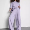 Pantaloni de trening cu croi larg, cu conținut ridicat de bumbac Pantaloni de trening cu croi larg, cu conținut ridicat de bumbac