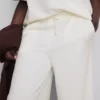 Pantaloni de trening cu croi larg, cu conținut ridicat de bumbac Pantaloni de trening cu croi larg, cu conținut ridicat de bumbac