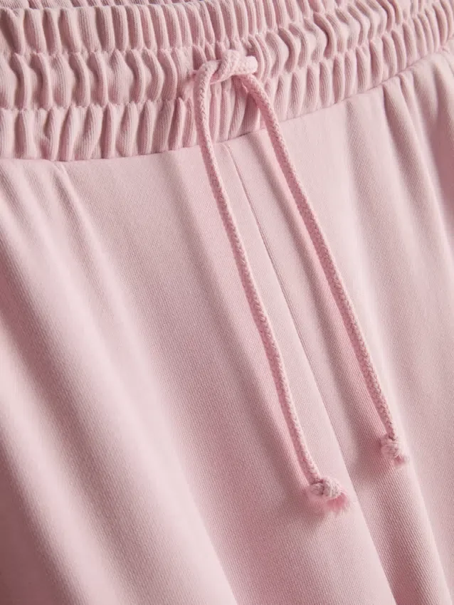 Pantaloni de trening cu croi larg, cu conținut ridicat de bumbac Pantaloni de trening cu croi larg, cu conținut ridicat de bumbac