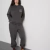 Pantaloni de Trening cu manșete, din amestec de bumbac, cu imprimeu
