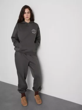 Pantaloni de Trening cu manșete, din amestec de bumbac, cu imprimeu