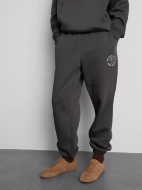 Pantaloni de Trening cu manșete, din amestec de bumbac, cu imprimeu