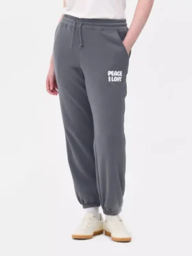 Pantaloni de trening cu manșete și imprimeu