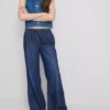 Pantaloni de Trening din denim cu croi drept