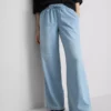 Pantaloni de Trening din denim cu croi drept Pantaloni de Trening din denim cu croi drept