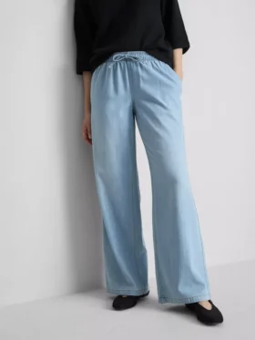 Pantaloni de Trening din denim cu croi drept