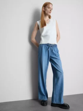 Pantaloni de Trening din denim cu croi drept