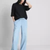 Pantaloni de Trening din denim cu croi drept Pantaloni de Trening din denim cu croi drept