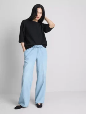 Pantaloni de Trening din denim cu croi drept