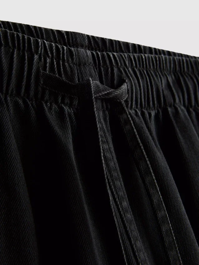 Pantaloni de Trening din denim cu croi drept Pantaloni de Trening din denim cu croi drept