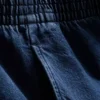 Pantaloni de trening din denim de bumbac, cu croi larg Pantaloni de trening din denim de bumbac, cu croi larg