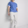 Pantaloni de Trening elastici la talie, cu manșete Pantaloni de Trening elastici la talie, cu manșete
