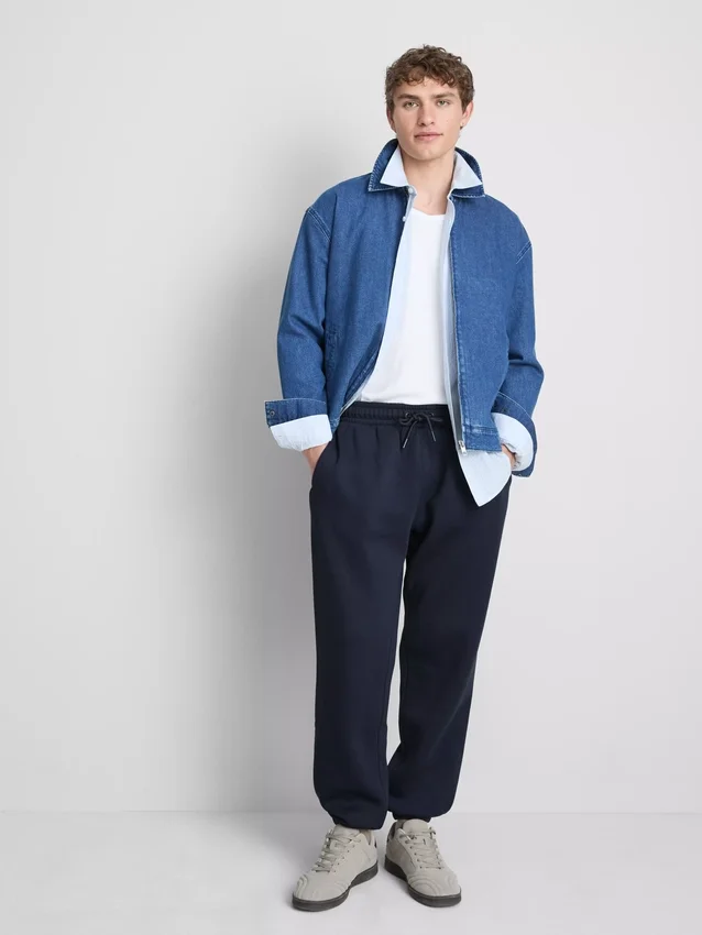 Pantaloni de Trening elastici la talie, cu manșete Pantaloni de Trening elastici la talie, cu manșete