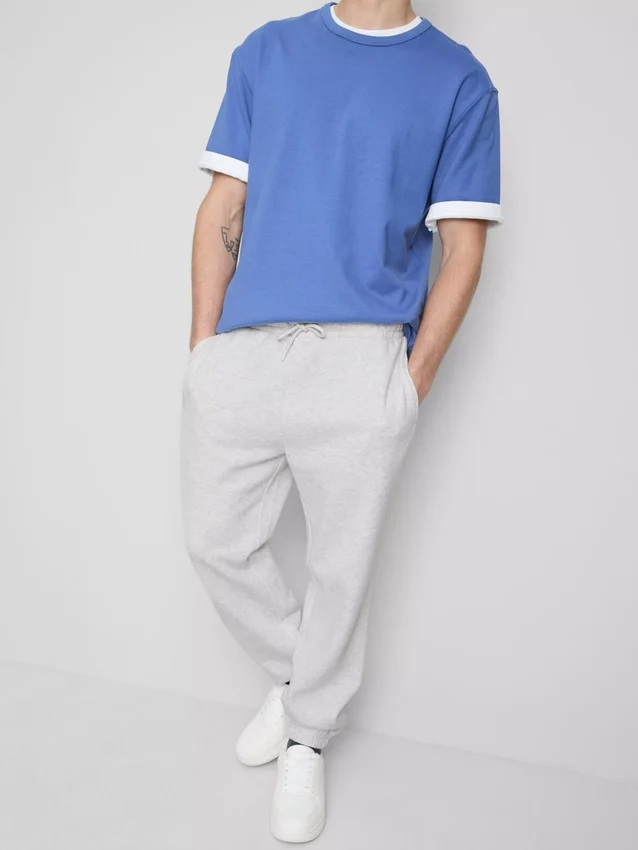 Pantaloni de Trening elastici la talie, cu manșete Pantaloni de Trening elastici la talie, cu manșete