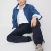 Pantaloni de Trening elastici la talie, cu manșete Pantaloni de Trening elastici la talie, cu manșete