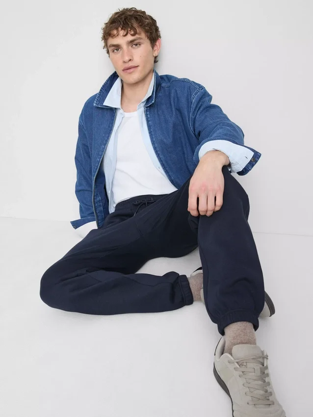 Pantaloni de Trening elastici la talie, cu manșete Pantaloni de Trening elastici la talie, cu manșete