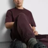 Pantaloni de Trening esențiali cu manșete și șnur Pantaloni de Trening esențiali cu manșete și șnur