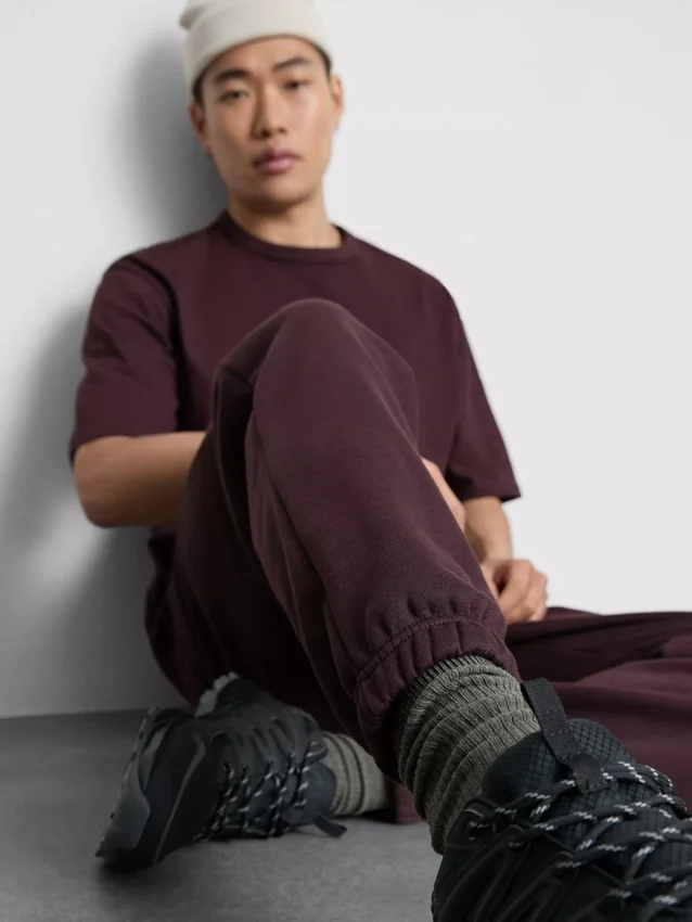Pantaloni de Trening esențiali cu manșete și șnur Pantaloni de Trening esențiali cu manșete și șnur