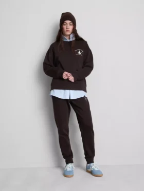 Pantaloni de Trening skinny din amestec de bumbac, cu imprimeu