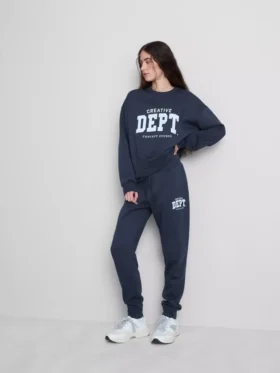 Pantaloni de Trening skinny din amestec de bumbac, cu imprimeu