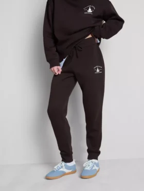 Pantaloni de Trening skinny din amestec de bumbac, cu imprimeu