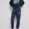 Pantaloni de Trening skinny din amestec de bumbac, cu imprimeu Pantaloni de Trening skinny din amestec de bumbac, cu imprimeu