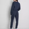 Pantaloni de Trening skinny din amestec de bumbac, cu imprimeu Pantaloni de Trening skinny din amestec de bumbac, cu imprimeu