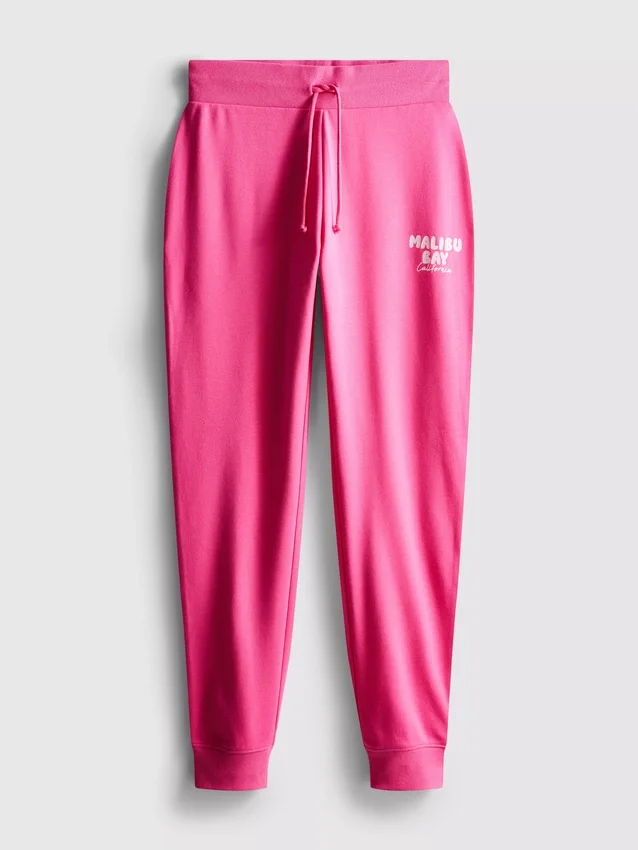 Pantaloni de Trening skinny din amestec de bumbac, cu imprimeu Pantaloni de Trening skinny din amestec de bumbac, cu imprimeu