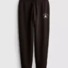 Pantaloni de Trening skinny din amestec de bumbac, cu imprimeu Pantaloni de Trening skinny din amestec de bumbac, cu imprimeu