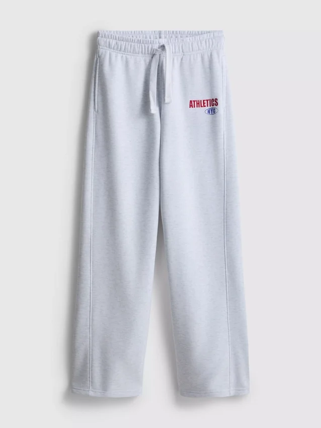 Pantaloni de Trening sport din amestec de bumbac, cu croi larg Pantaloni de Trening sport din amestec de bumbac, cu croi larg