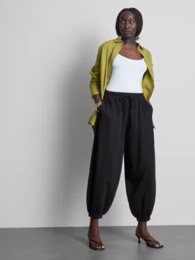 Pantaloni de Trening tip harem cu conținut ridicat de bumbac