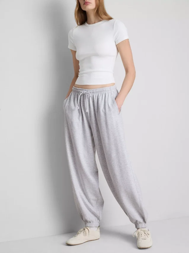 Pantaloni de Trening tip harem cu conținut ridicat de bumbac Pantaloni de Trening tip harem cu conținut ridicat de bumbac