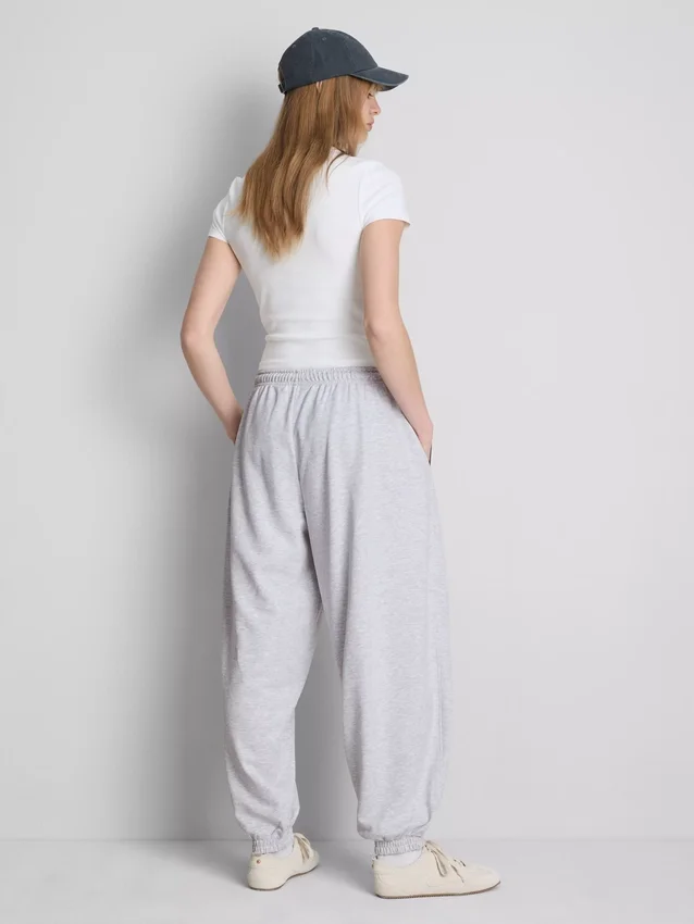 Pantaloni de Trening tip harem cu conținut ridicat de bumbac Pantaloni de Trening tip harem cu conținut ridicat de bumbac