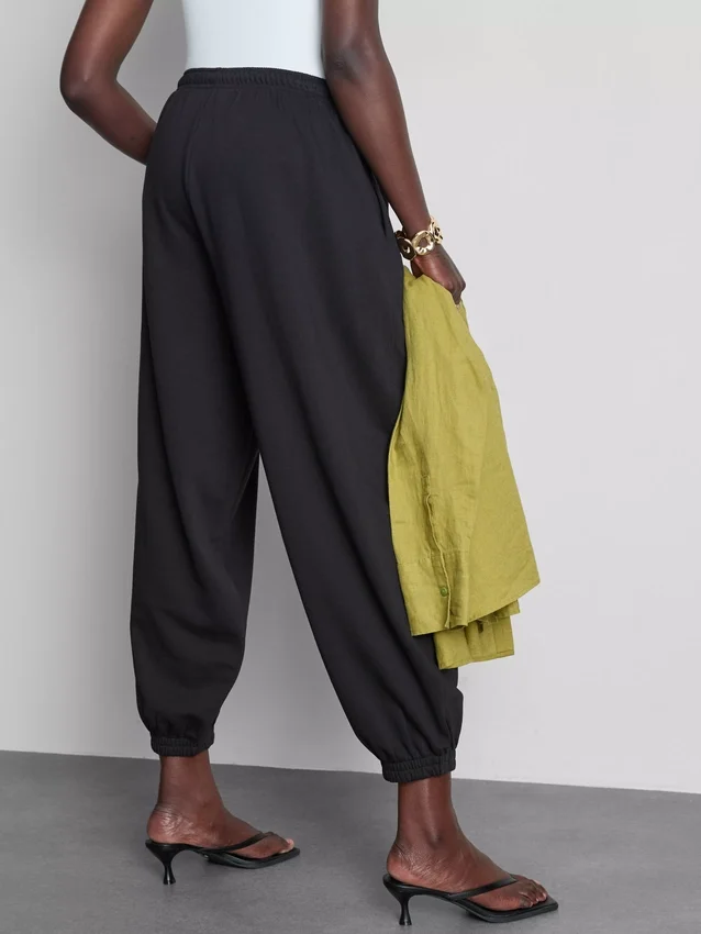 Pantaloni de Trening tip harem cu conținut ridicat de bumbac Pantaloni de Trening tip harem cu conținut ridicat de bumbac