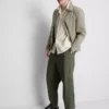 Pantaloni din amestec de in