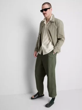 Pantaloni din amestec de in
