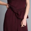 Pantaloni din satin cu croi drept și textură Pantaloni din satin cu croi drept și textură