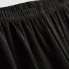 Pantaloni din satin cu croi drept și textură Pantaloni din satin cu croi drept și textură