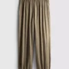 Pantaloni din satin cu manșete „The Edit” Pantaloni din satin cu manșete „The Edit”