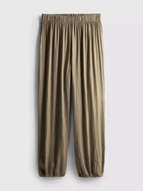 Pantaloni din satin cu manșete „The Edit”