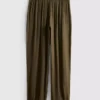 Pantaloni din satin cu manșete „The Edit” Pantaloni din satin cu manșete „The Edit”