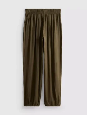 Pantaloni din satin cu manșete „The Edit”
