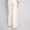 Pantaloni drepți cu efect de șifonare Pantaloni drepți cu efect de șifonare
