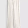 Pantaloni drepți cu efect de șifonare Pantaloni drepți cu efect de șifonare