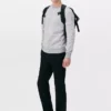 Pantaloni drepți din țesătură diagonală Pantaloni drepți din țesătură diagonală