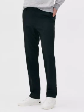 Pantaloni drepți din țesătură diagonală