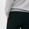 Pantaloni drepți din țesătură diagonală Pantaloni drepți din țesătură diagonală
