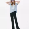Pantaloni evazați cu nervuri Pantaloni evazați cu nervuri