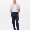 Pantaloni formali din sargă, croială slim